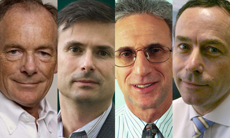 Simon Jenkins, Robert Peston, Alex Brummer and Lionel Barber
