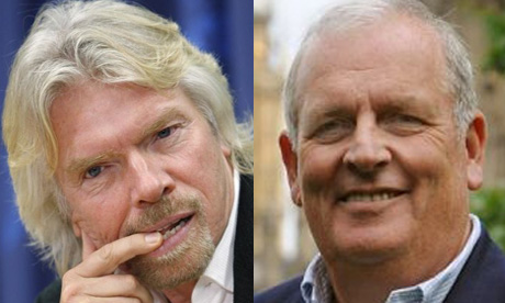 Richard Branson and Kelvin MacKenzie 