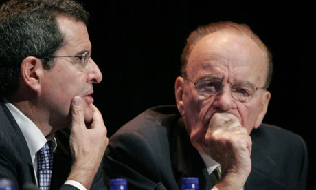 Peter Chernin, left, and Rupert Murdoch