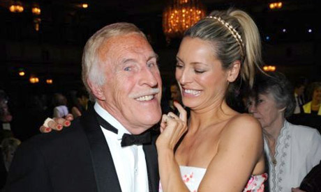 Bruce Forsyth and Tess Daly at the 2009 RTS awards