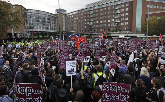 Question Time protests: Question Time protest crowd