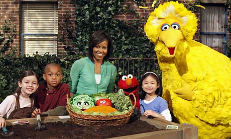 Michelle Obama on Sesame Street