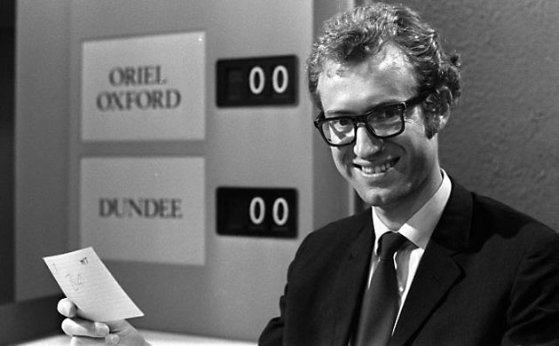  Manchester TV: Bamber Gascoigne hosting University Challenge in 1968