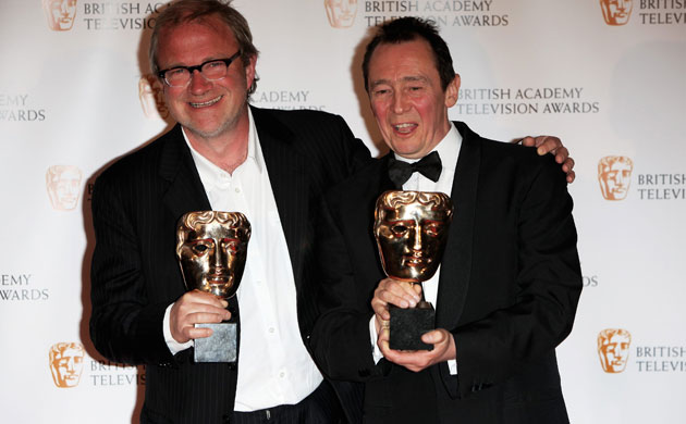 Bafta TV awards 2009: Harry Enfield and Paul Whitehouse with the comedy programme award