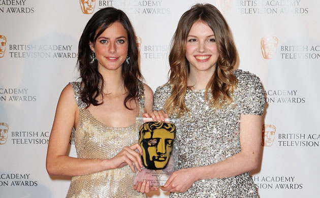 Bafta TV awards 2009: Kaya Scodelano and Hana Murray of Skins with the Phillips Audience Award