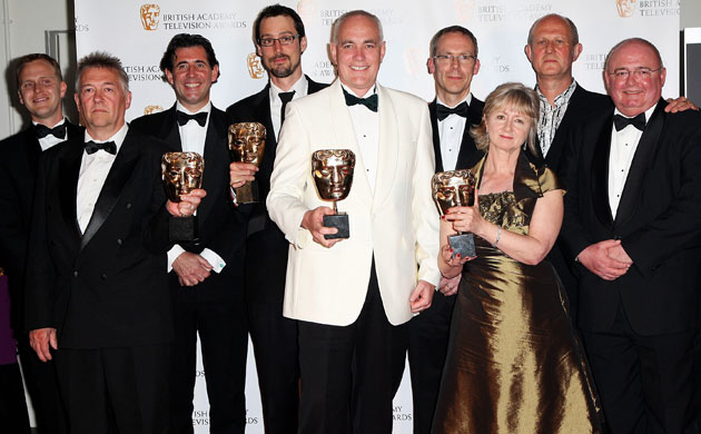 Bafta TV awards 2009: The production team of Chosen with their single documentary award