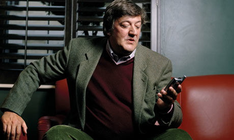 Stephen Fry using Twitter.