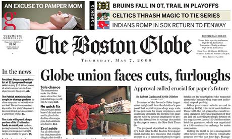 Boston Globe Newspaper
