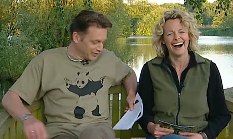 Chis Packham and Kate Humble on Springwatch Photograph BBC