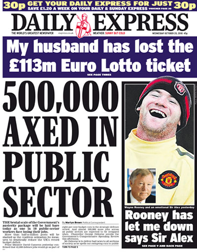 Spending review: Daily Express