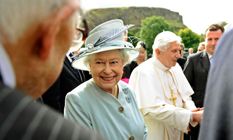 Queen Elizabeth II and Pope Benedict XVI 