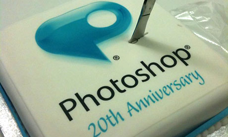 Photoshop 20th anniversary cake