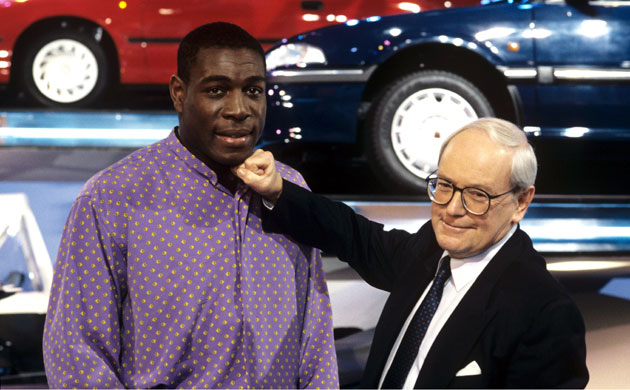 Harry Carpenter: Frank Bruno and Harry Carpenter on Celebrity Squares in 1993