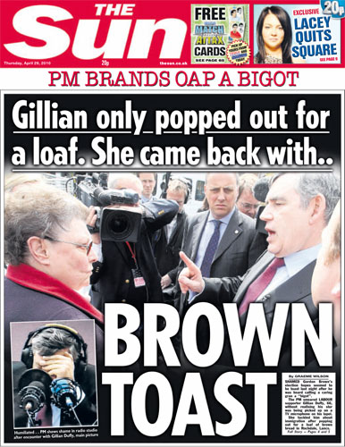 Gordon Brown bigot row: The Sun