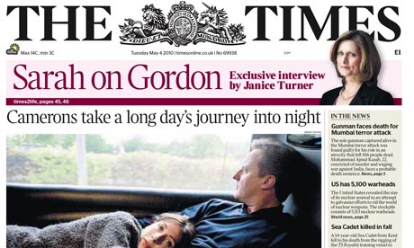 Times with controversial Cameron picture