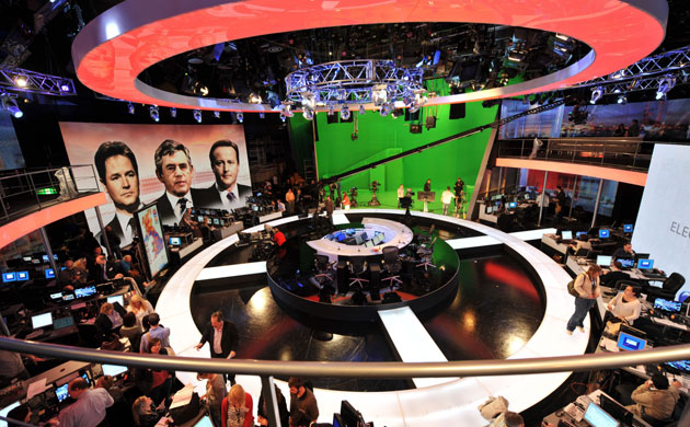 BBC election coverage: The BBC general election set