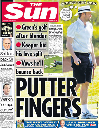 World Cup 2010 pages: The Sun, UK