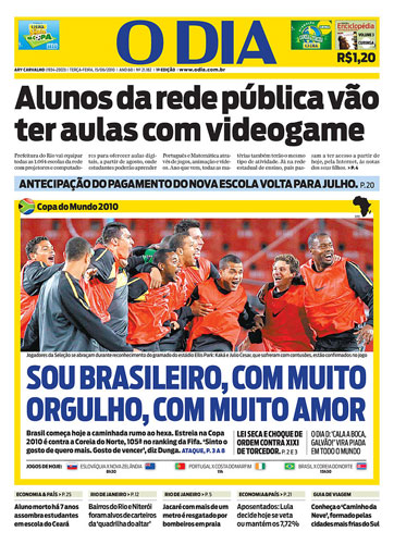 World Cup pages: O Dia, Brazil