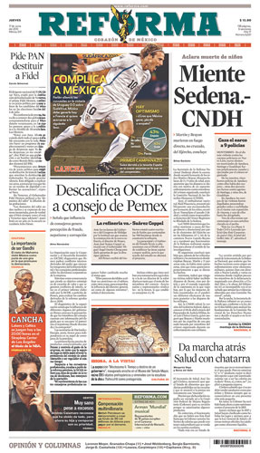 World Cup pages: Reforma, Mexico
