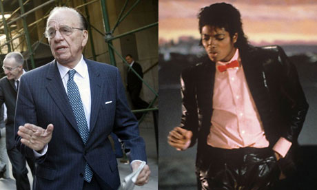 Rupert Murdoch and Michael Jackson