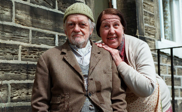 last of the Summer Wine: Compo (Bill Owen) and Nora Batty (Cathy Staff) in 1996