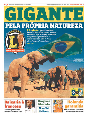 World Cup 2010 pages: Lance!, Brazil