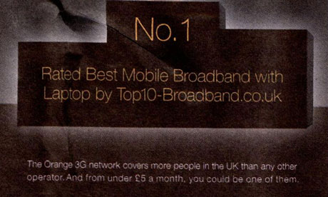 Orange ad banned by the ASA