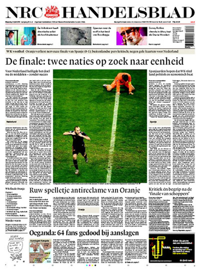 World Cup final pages: NRC Handelsblad, Netherlands