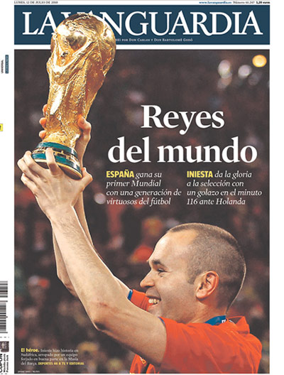 World Cup final pages: Dioario de Cadiz, Spain
