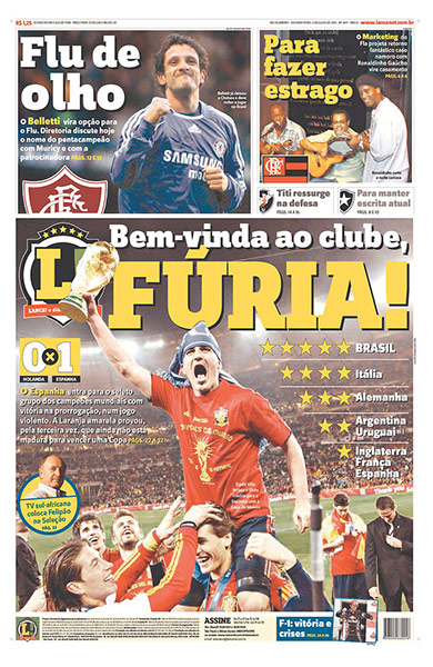 World Cup final pages: Lance!, Brazil