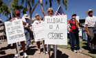 Anti-immigrant protesters Arizona