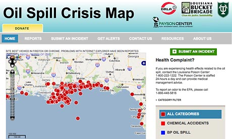Ushahidi platform used to map Gulf oil spill