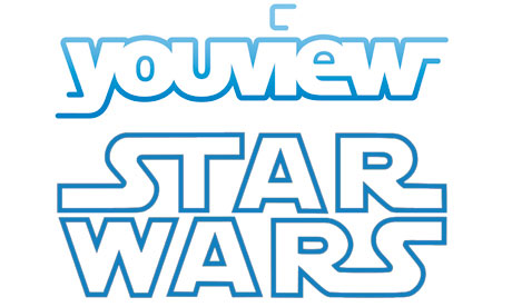 YouView and Star Wars logos