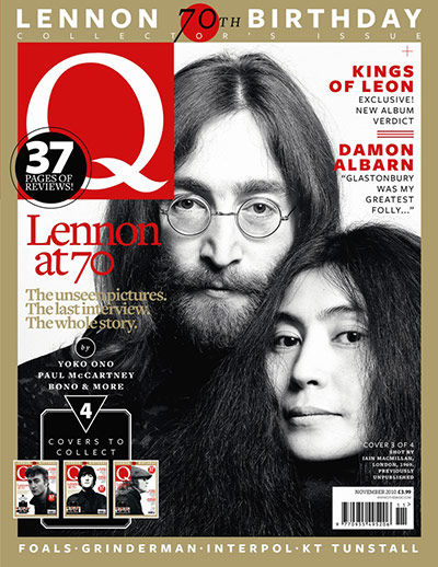 Q Lennon covers: Q John Lennon cover - shot by Iain Macmillan, previously unpublished