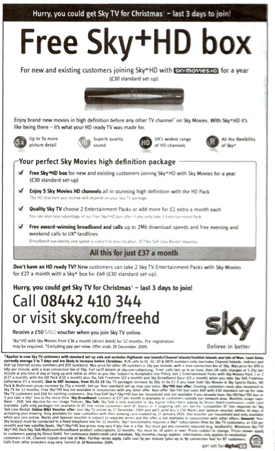 Internet Advertising Colorado on Bskyb Rapped Over M S Promotion   Media   Guardian Co Uk