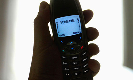 2002-era handset with Vodafone