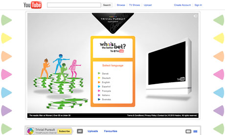 Trivial Pursuit's YouTube game