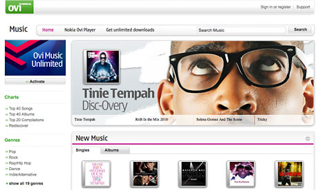 Nokia Ovi Music Store