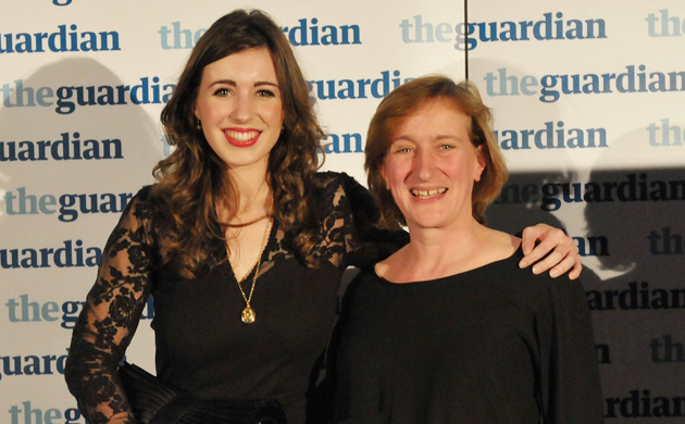 Columnist of the year: Charlotte Hogarth Jones, University of York, with judge Becky Gardiner