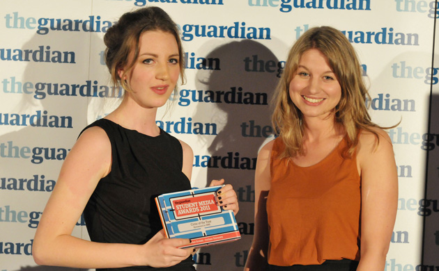 Critic of the year: Rachel Aroesti with judge Krissi Murison