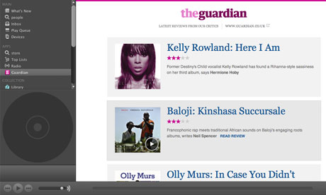 The Guardian's Spotify app