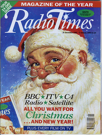 RT Christmas: Radio Times 1991 Christmas cover