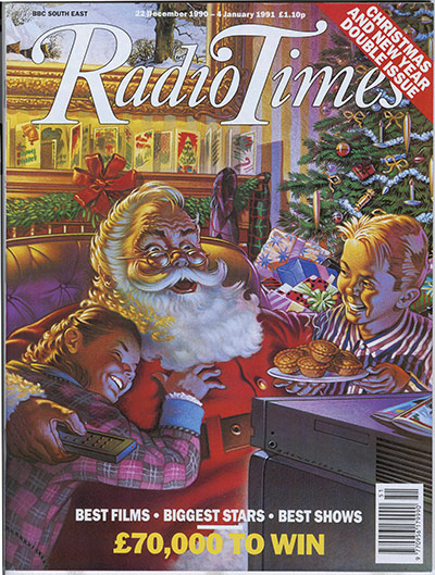 RT Christmas: Radio Times 1990 Christmas cover