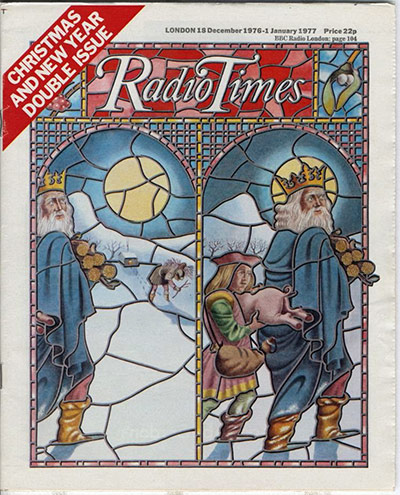 RT Christmas: Radio Times 1976 Christmas cover