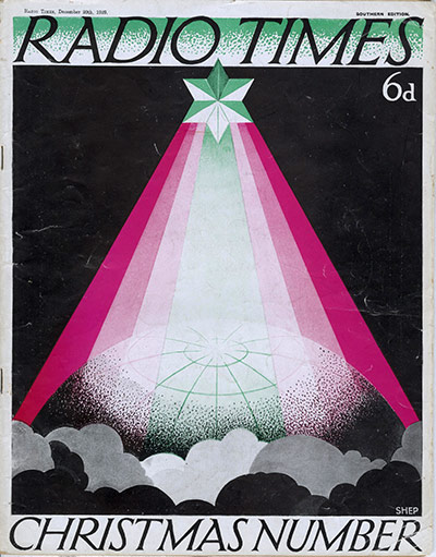 RT Christmas: Radio Times 1929 Christmas cover