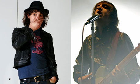 Alex Zane, left, and the Enemy's Tom Clarke 