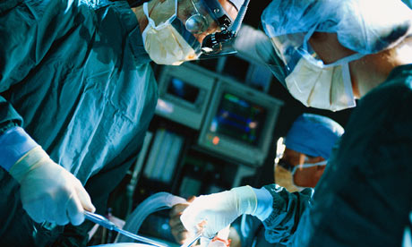 Surgeons in the operating theatre