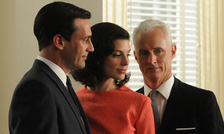 Mad Men season five is unlikely to air until next year Photograph AMC