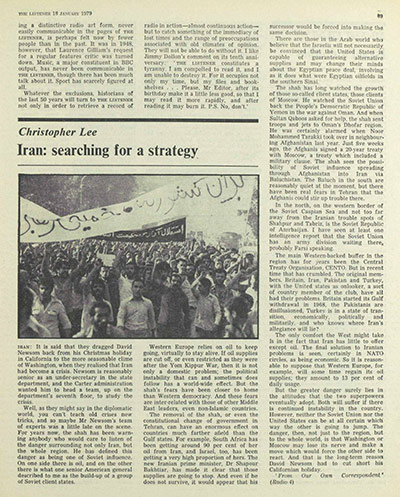 The Listener: Iran: Searching For A Strategy