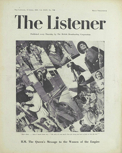 The Listener: HM The Queen's message to the women of the empire